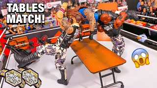 Brothers of Destruction vs Dudley Boyz - Action Figure Tables Match! Hardcore Tag Team Championship!