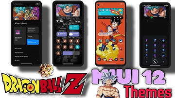 MIUI 12 Latest  DRAGON BALL Z OFFICIAL Themes ||  Change System Ui & Customization theme 😍