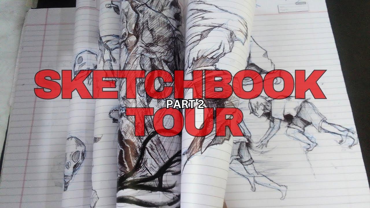SKETCHBOOK TOUR part 2 (Just Laugh at it) - YouTube