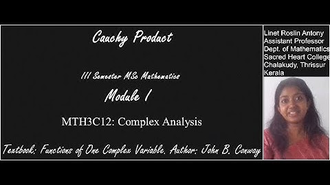 Convergence of Cauchy Product | Complex Analysis