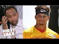 Stephen A. stunned to hear Patrick Mahomes is better than Aaron Rodgers | First Take