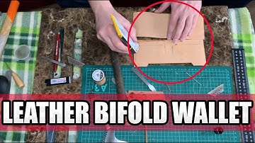 LEATHER GLUE | Making a leather bifold wallet (part 5) | ASMR | FREE PDF PATTERN