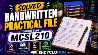 MCSL-210 Handwritten Solved Practical File | IGNOU DBMS & Java Lab | Ready to Submit | 2026 MCSL-210 Handwritten Solved Practical File | IGNOU DBMS & Java Lab | Ready to Submit | 2026