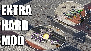 Red Alert 2 | Extra Hard Mod | Intense defense vs 7 Brutal Ai