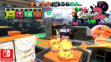 Nintendo Splatoon 2 Custom Hydra Splatling Tower Control Gameplay Ranking Switch