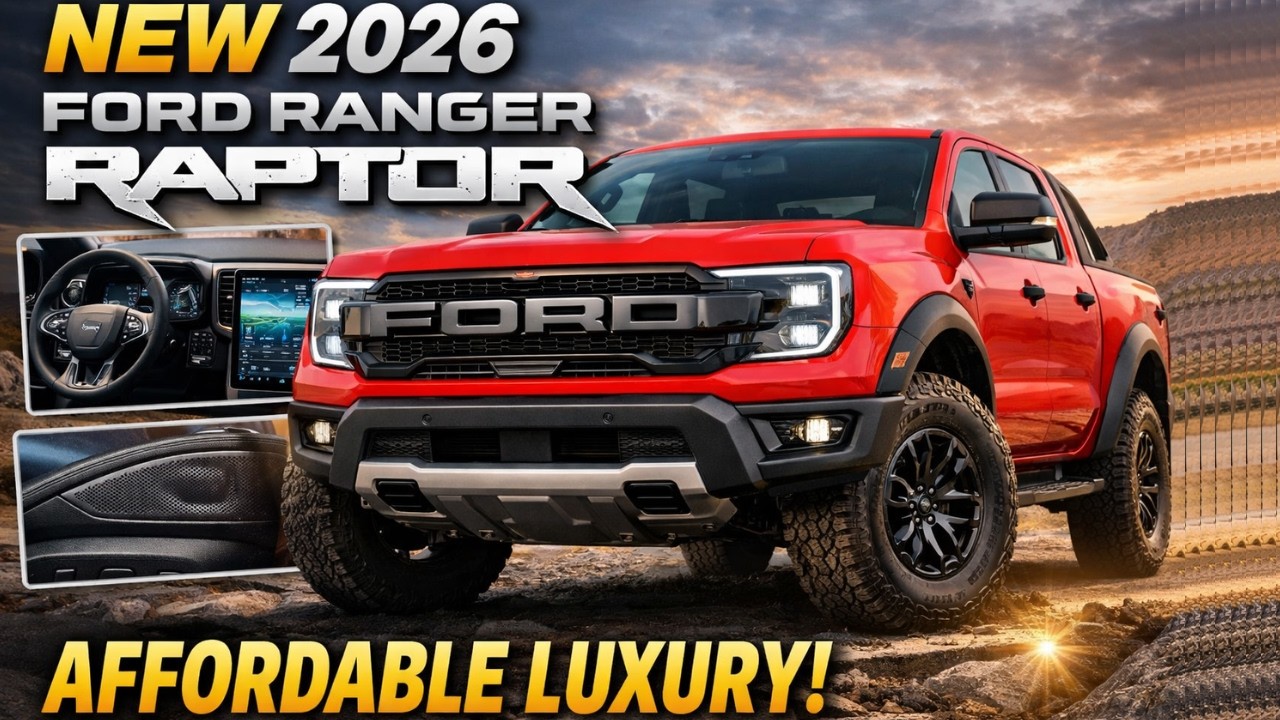 New 2026 Ford Ranger Raptor the Affordable Luxury Interior and Exterior Walkaround