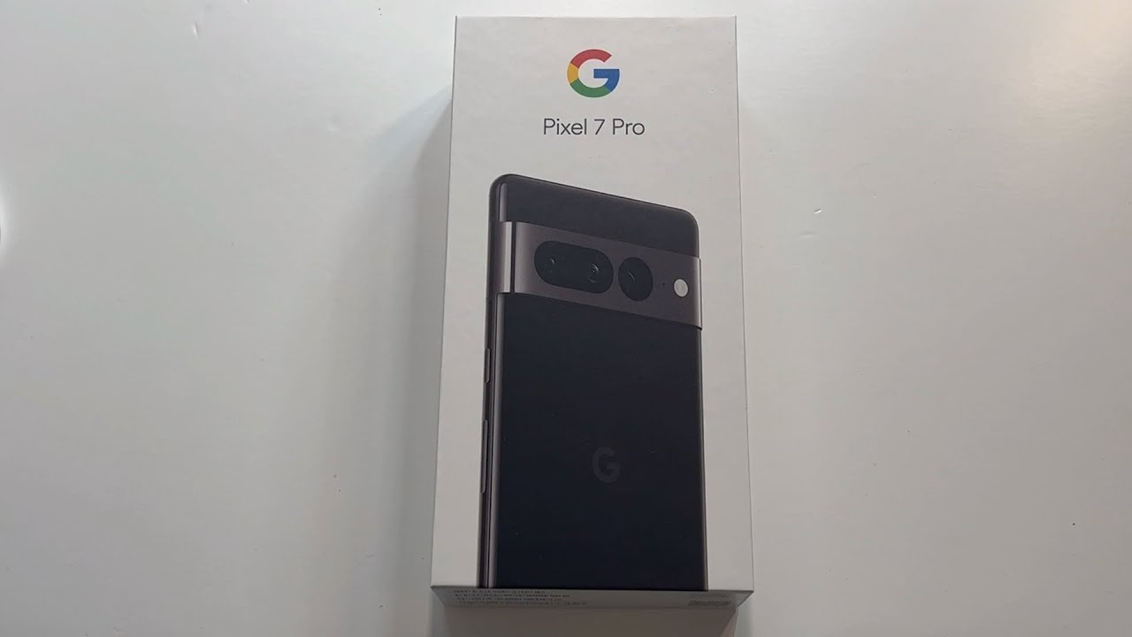 Google Pixel 7 Pro Obsidian Unboxing