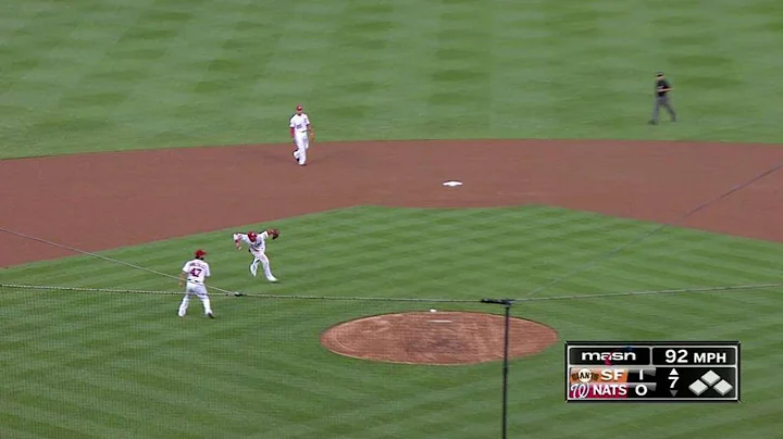 SF@WSH: Escobar barehands deflection, gets the out