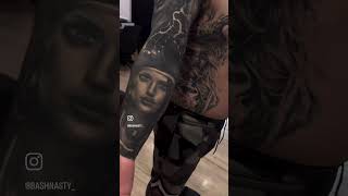 Thats a awful lot of work perro all healed #818 #tattoo #tattoomodel #shorts #tattoostyle