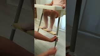 Instruction Adjustable footrest for high chair IKEA Antelope High Chair