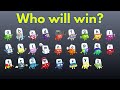 26 ALPHABLOCKS Marble Race Tournament – Who Will Win At All? Physics Simulation Round 1