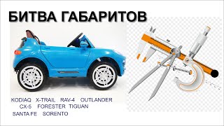 Битва габаритов. Сравниваем габариты Kodiaq, X-Trail, Rav-4, Outlander, Cx-5, Forester, Tiguan и др