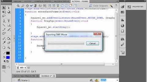 Flash CS5 Tutorial 15 Two Objects Hit.avi