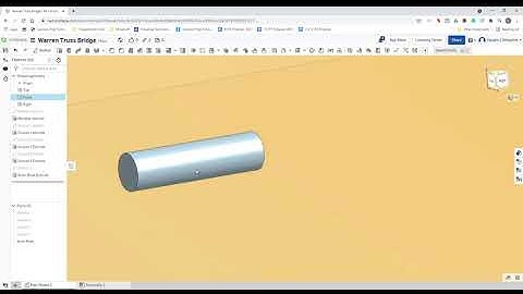 Warren Truss Bridge Onshape Tutorial 5