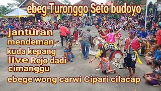 ebeg Turonggo Seto budoyo carwi janturan mendeman di bala desa Rejo dadi