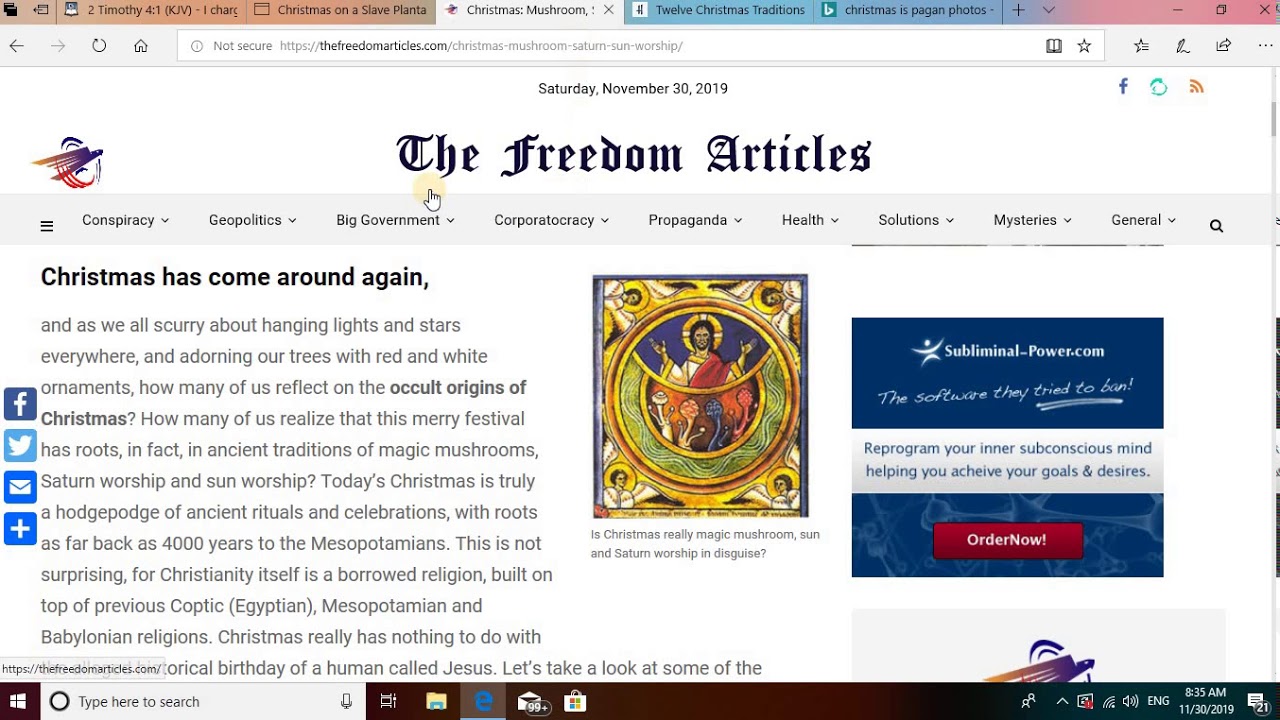 CHRISTMAS IS PAGAN PART 2 YouTube