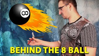 Нож бабочка. Behind The 8 Ball средний балисонг трюк