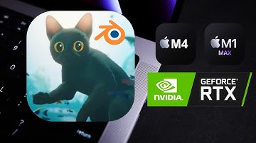 M4 vs M1 Max vs RTX Graphics Card in Blender 4.4