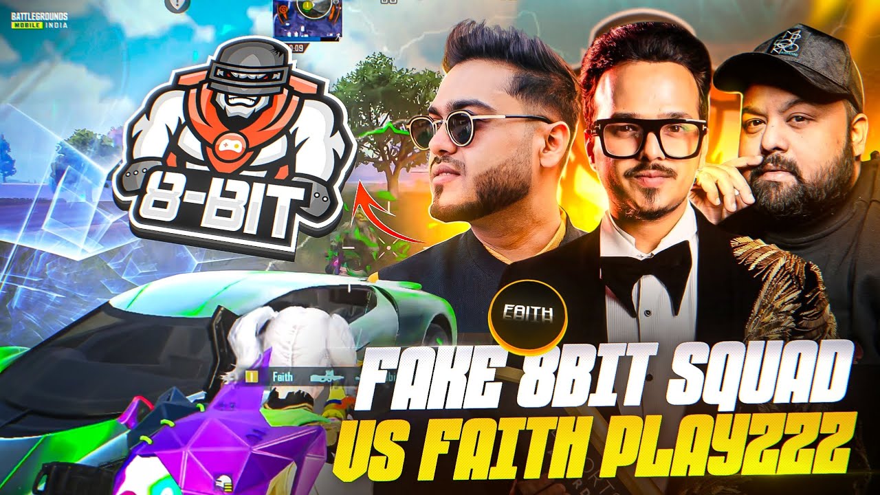 Faith Vs Fake 8Bit Squad And Real 8Bit Squad | BGMI Conqueror Lobby Clutches