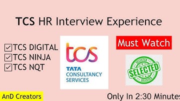 TCS HR Interview Experience 03 || TCS Ninja || NQT || Codevita