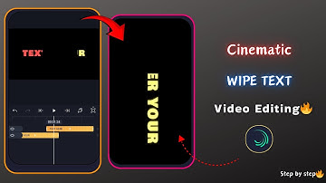 🔥 Cinematic Wipe Text Animation in Alight Motion – Make Your Edits Look Professional!(Full Tutorial)