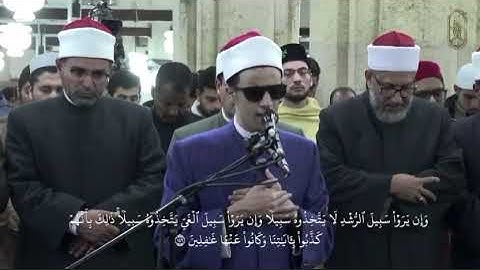 من صلاة التراويح بالجامع الأزهر | تلاوة رائعة للطالب الكفيف محمد أحمد حسن