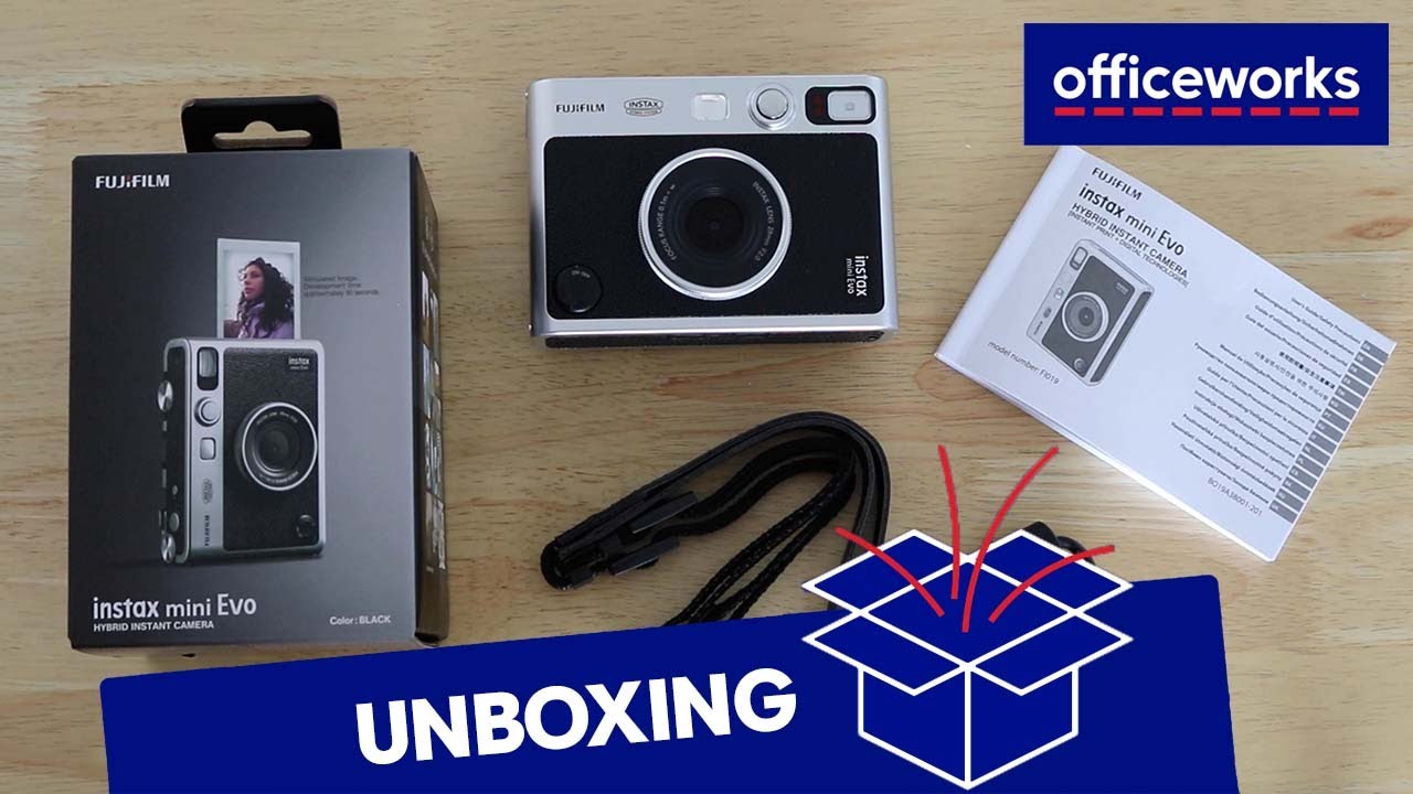 Fujifilm Instax Mini Evo Instant Camera Unboxing 