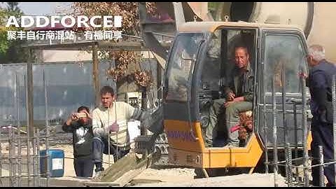 Self Loading Concrete Mixer ADDFORCE LT3500 build hospital in Uzbekistan