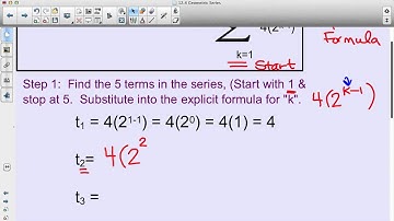 Summation Notation of Geometric Series