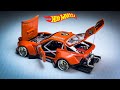 Amazing build  Hot Wheels Porsche 944  jägermeister rear Boxer Engine Mod