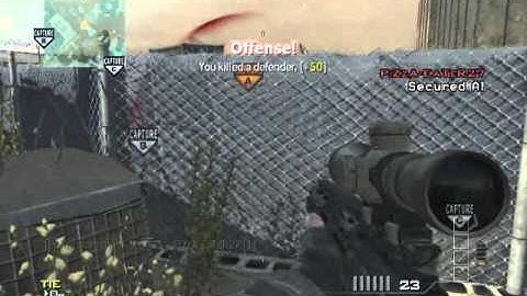 (HQ) MW3 BLIND No-Scope ACROSS MAP
