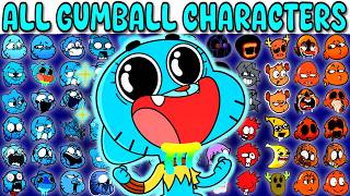 All Gumball Characters  Fnf Character Test  Gameplay Vs My Playground