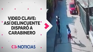 REVELAN MOMENTO en que sujeto disparó a carabineros tras control de identidad: Sigue parapetado