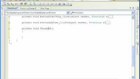 C# Tutorials: Simple Background Worker (Part 1)
