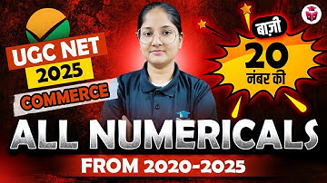 UGC NET Commerce Numerical Questions | UGC NET Commerce Marathon Class 2025 | Ayushi Mam
