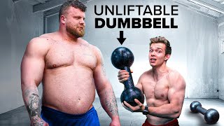 World's Strongest Man VS Unliftable Dumbbell | Training With Real Life Giants