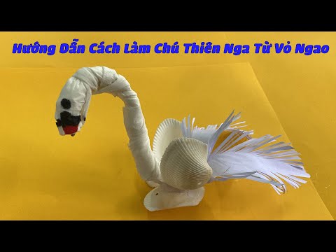 Hướng Dẫn Làm Chú Thiên Nga Từ Vỏ Ngao | Tái Chế Từ Vỏ Ngao
