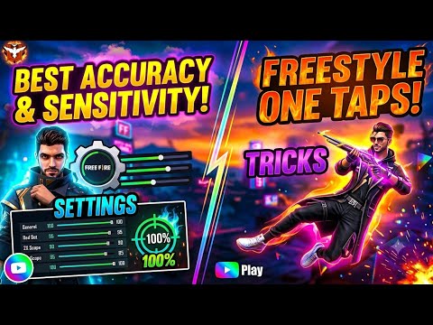 Free Fire Freestyle One Tap Tricks & Best Sensitivity Setup | High Accuracy Settings 2026 in telugu