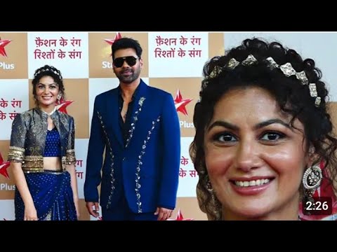 Tum Dena Saath Mera Cast Sriti Jha Aka Aparajita And Shabir Ahluwalia Aka Rakshit At Star Parivaar 