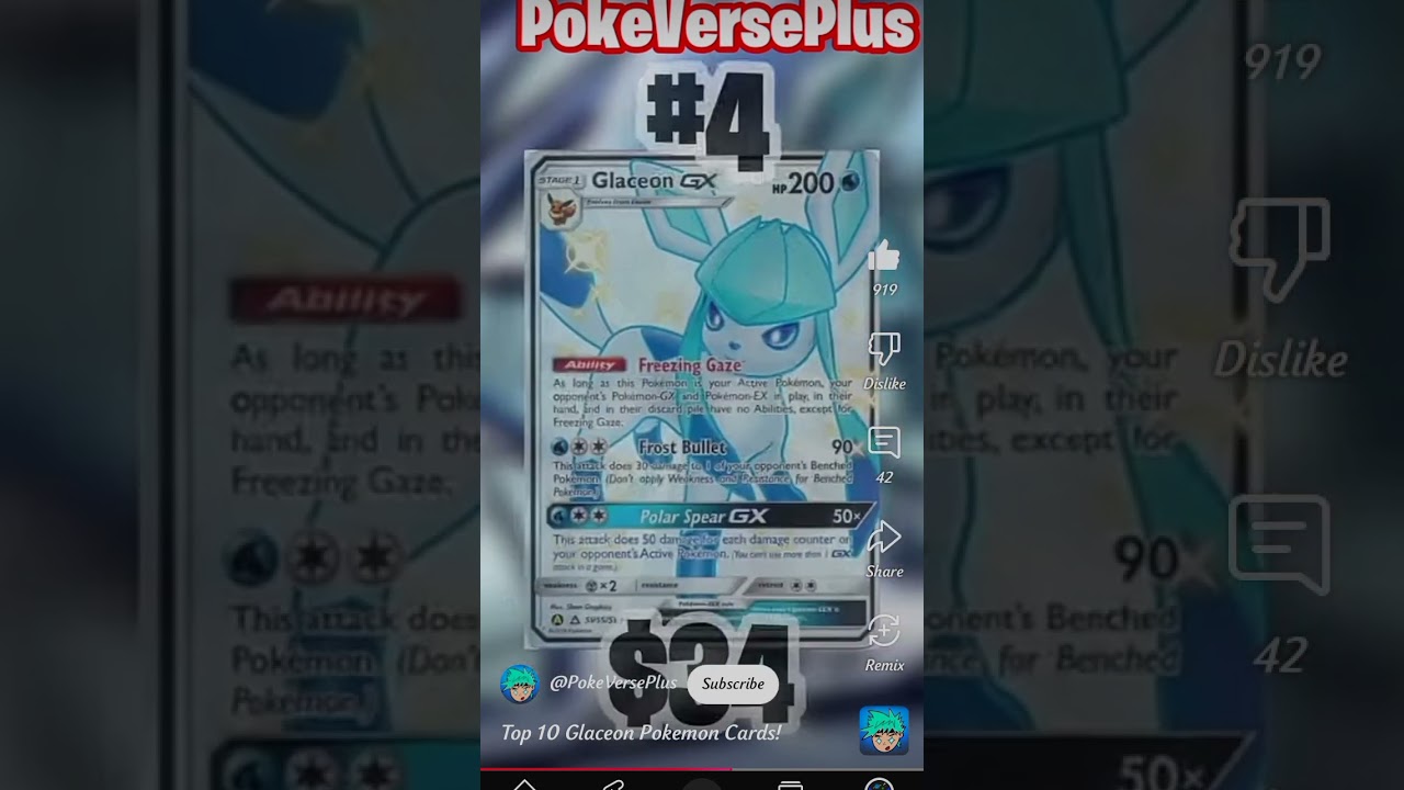 Top10 glaceon cards 🍨 🥶