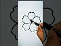 Easy drawing #shorts #art #drawing #easydrawing #flowerdrawing