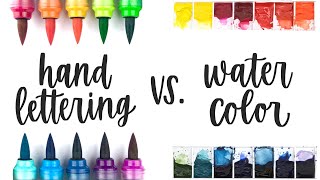 Hand Lettering vs. Watercolor: Which is best for your artistic style