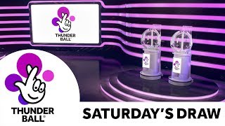 The National Lottery ‘Thunderball' draw results from Saturday 7th September 2019
