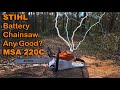 STIHL MSA 220 c battery chainsaw review