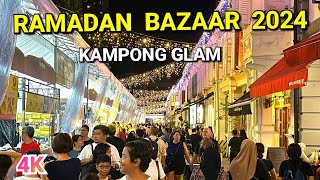 🇸🇬4K Kampong Glam Ramadan Bazaar 2024 | Ramadan in Singapore | Ramadan Bazaar Singapore