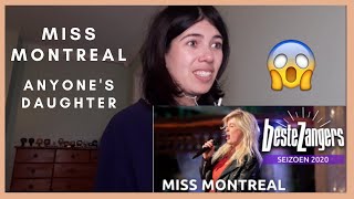 REACTION: Miss Montreal - Anyone&#39;s Daughter | Beste Zangers 2020