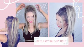 Cute Easy Half Up Style For Fine/Thin Hair 🖤