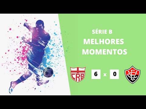 CRB 6 x 0 Vitória   Melhores Momentos COMPLETOS   Brasileirão Série B 2023