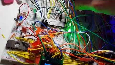 Z80 breadboard computer lcd screen test
