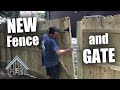 how to install wood fence and build gate. easy! Replace a fence